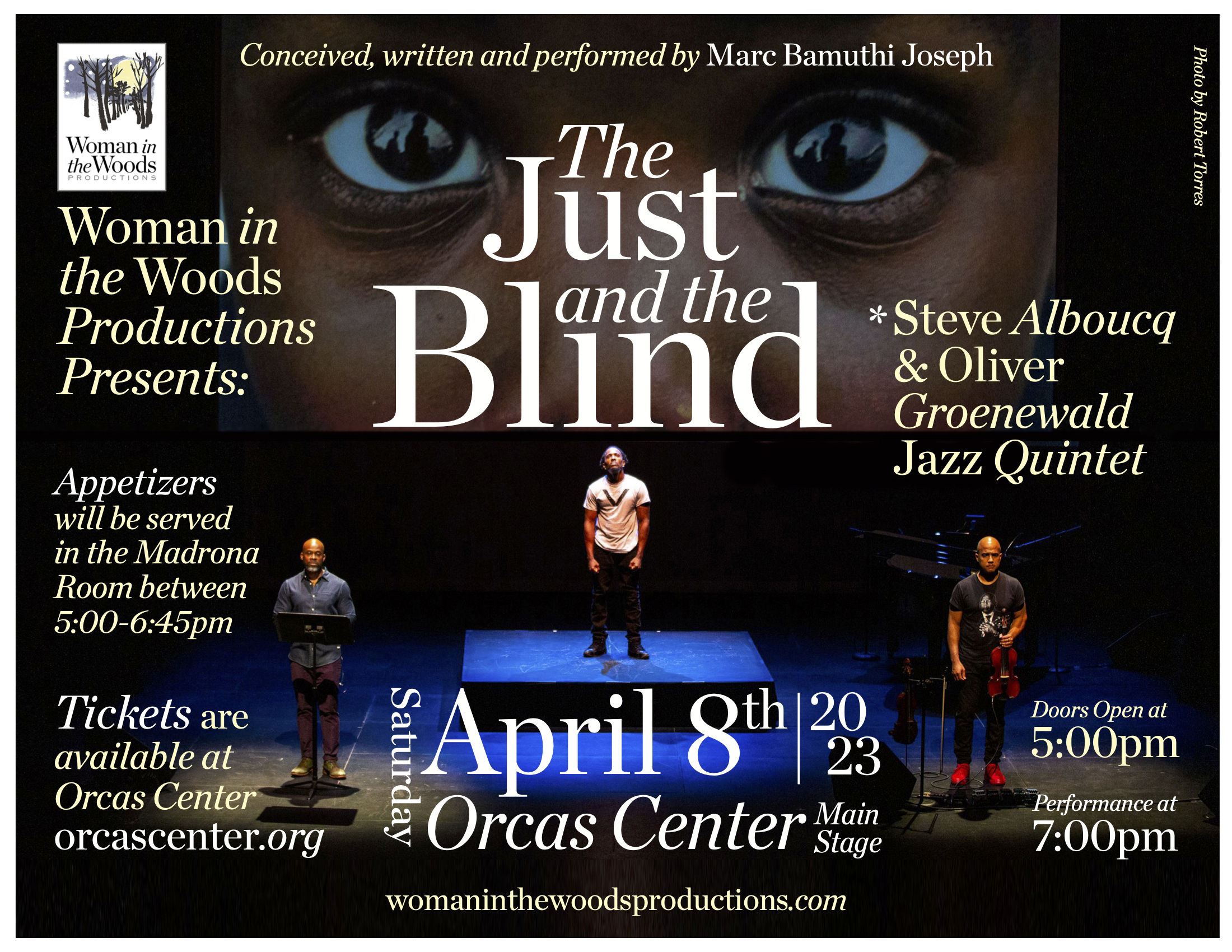 Gigi Carter with Marc Bamuthi Joseph on “The Just &amp; The Blind”